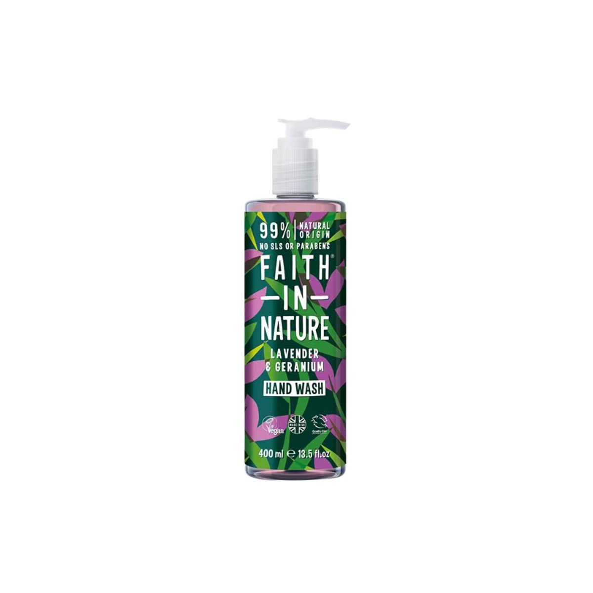 Faith In Nature Soothing Hand Wash - Lavender and Geranium 400ml
