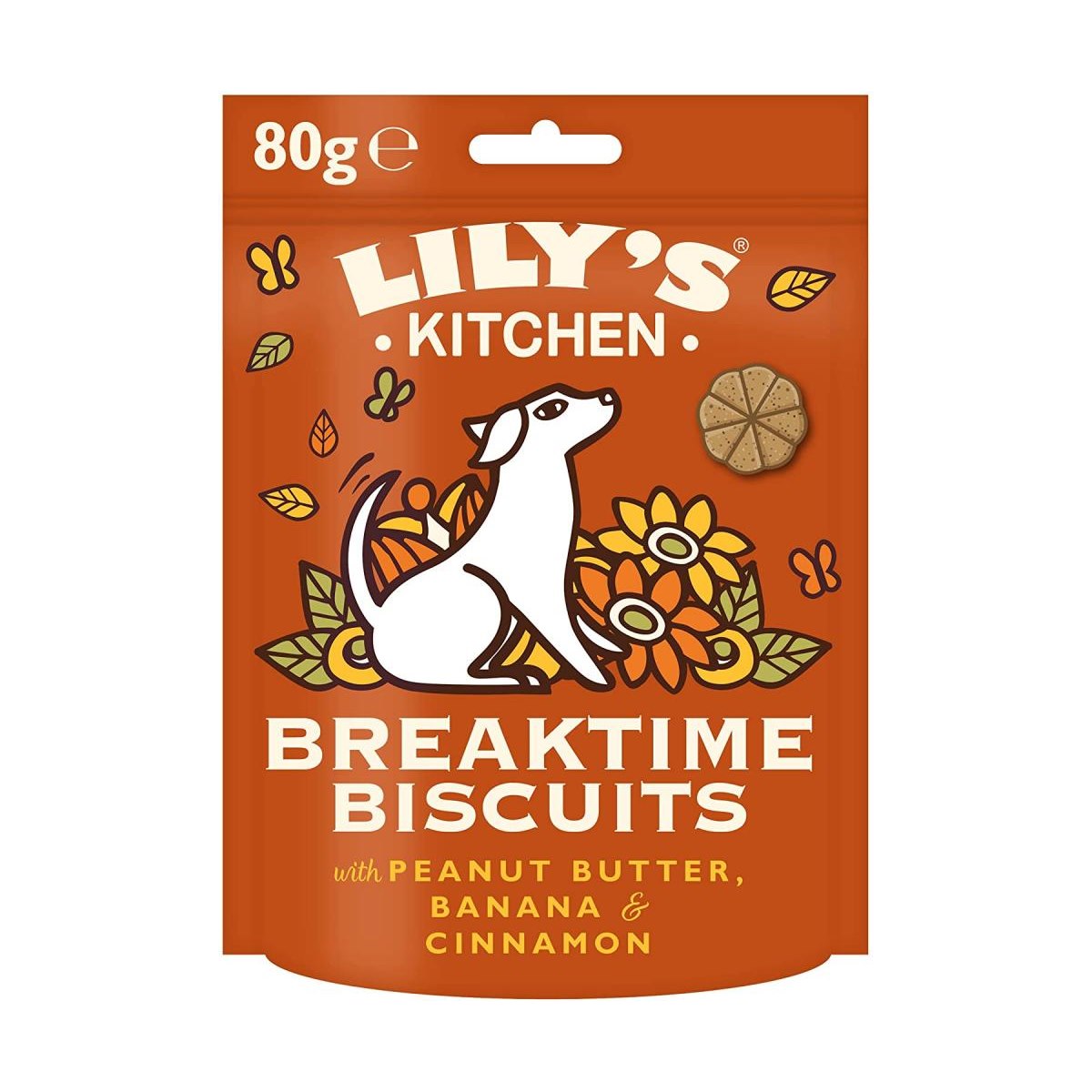 Lily's Kitchen Breaktime Biscuits Baked Dog Treats 80g