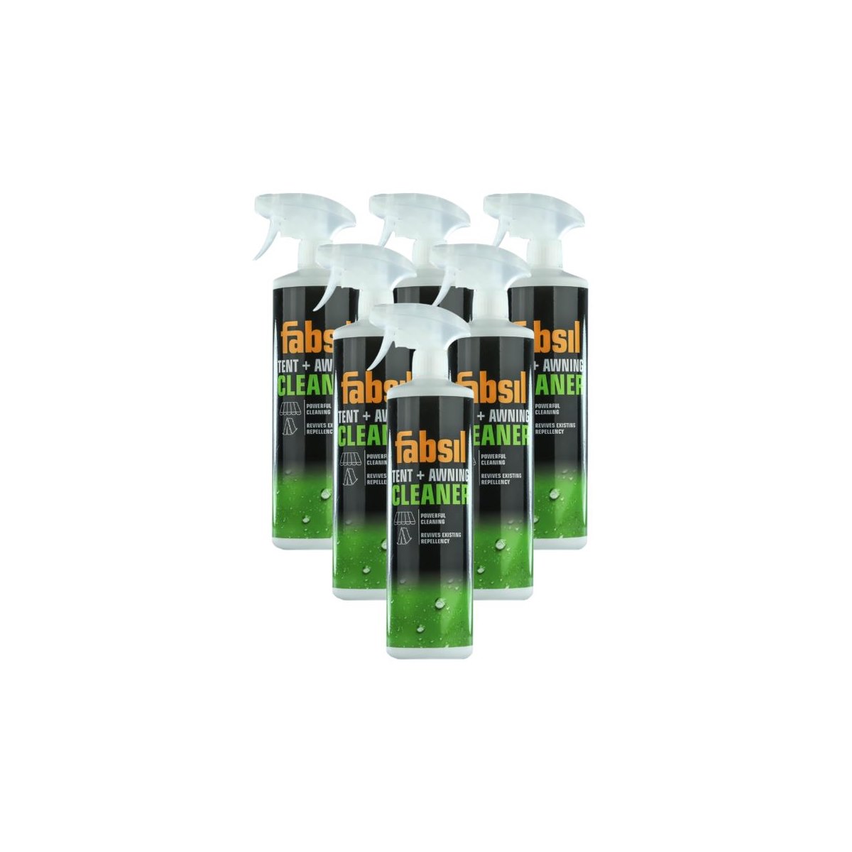 Case of 6 x Fabsil Tent and Awning Cleaner 1L