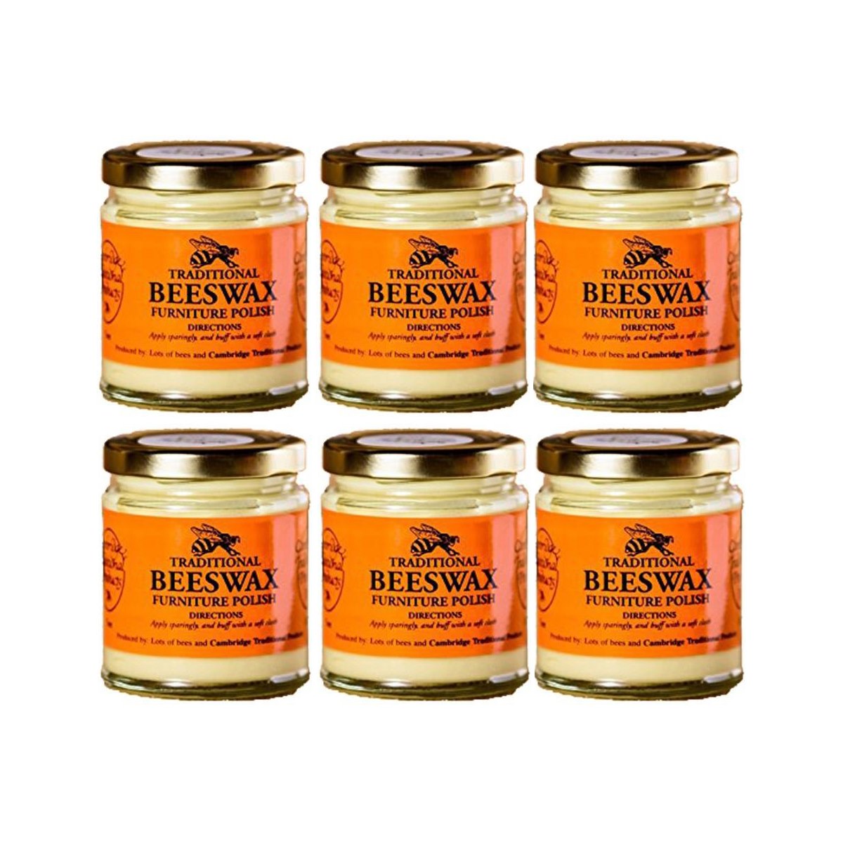 Case of 6 x Cambridge Traditional Beeswax Neutral Polish 142g