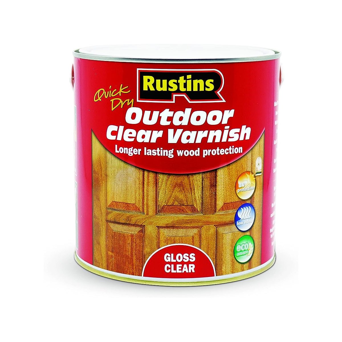 Rustins Quick Dry Outdoor Clear Varnish Gloss 2.5 Litre