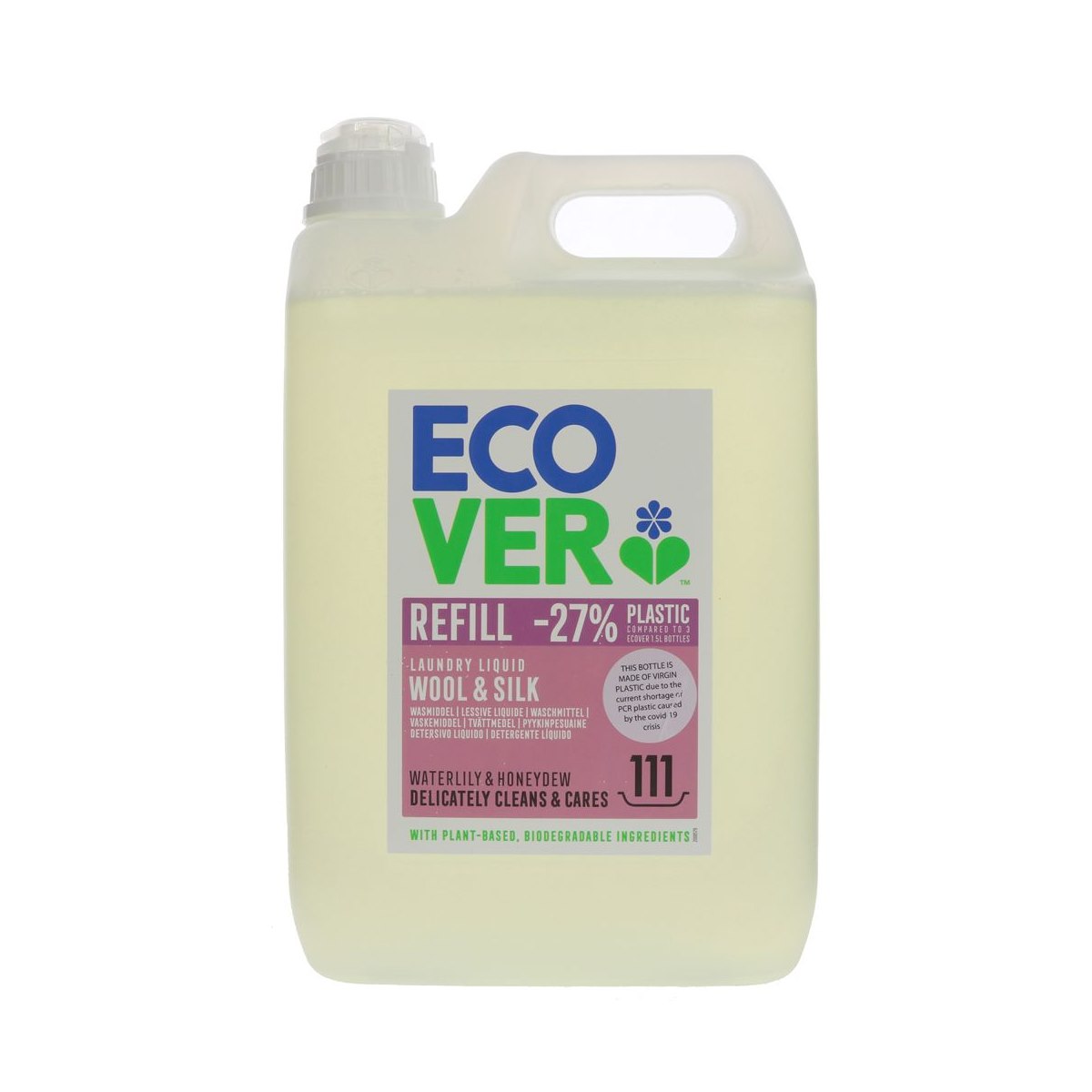 Ecover Delicate Laundry Liquid Wool and Silk Waterlily and Honeydew 5 Litre