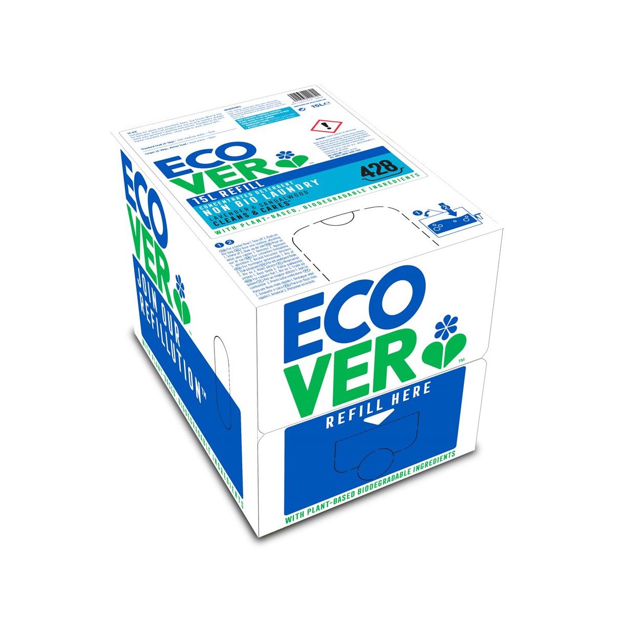 Ecover Concentrated Non-Bio Laundry Liquid Refill 15 Litre (Approx.420 washes)