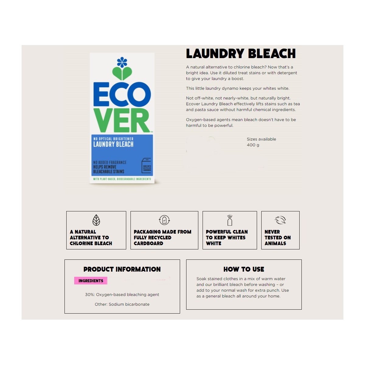 Ecover Laundry Whitener