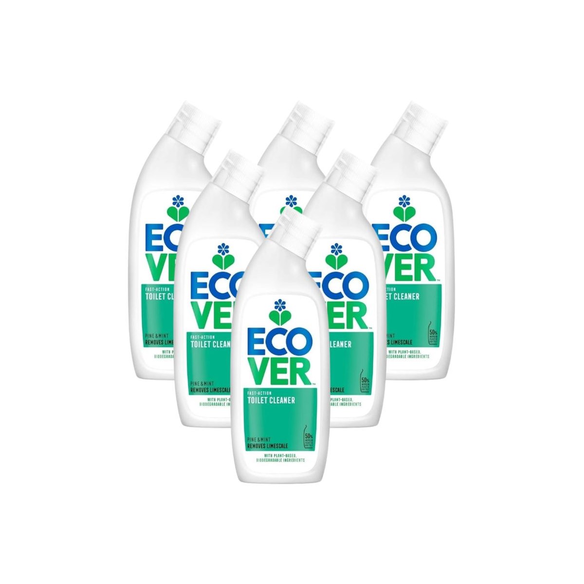 Case of 6 x Ecover Fast Action Toilet Cleaner Pine and Mint 750ml