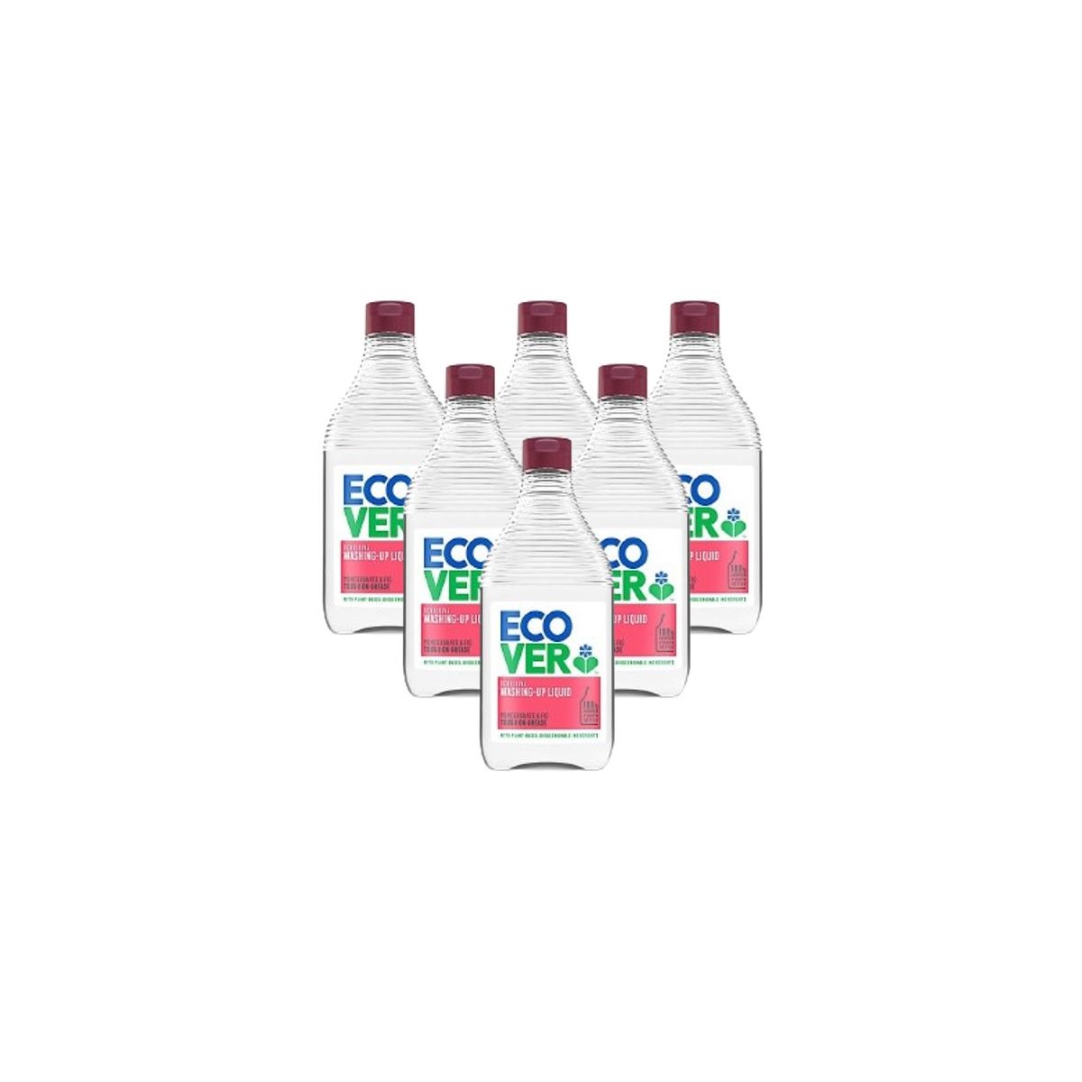 Case of 6 x Ecover Washing Up Liquid Pomegranate and Fig 450ml