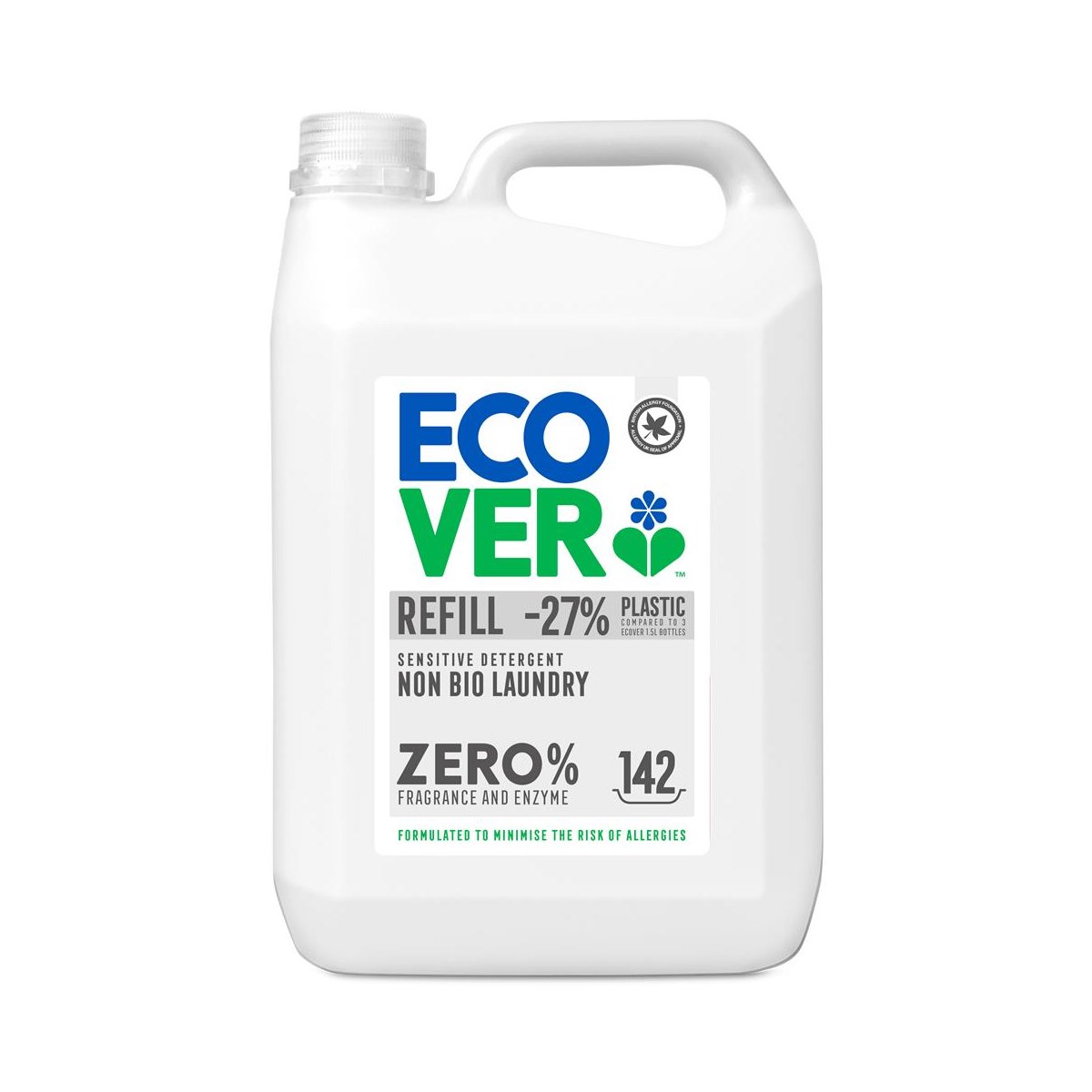 Ecover Zero Sensitive Non-Bio Laundry Liquid Refill 5 Litre