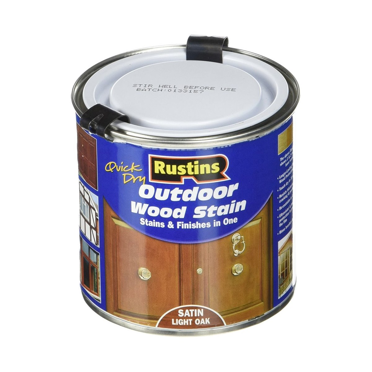 Rustins Quick Dry Outdoor Wood Stain Light Oak 2.5 Litre