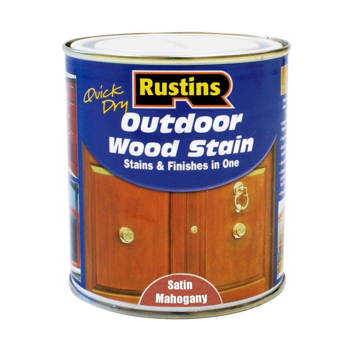 Rustins Quick Dry Outdoor Wood Stain Mahogany 1 Litre