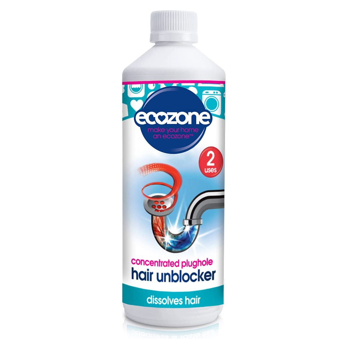 Ecozone Concentrated Plughole Hair Unblocker 250ml
