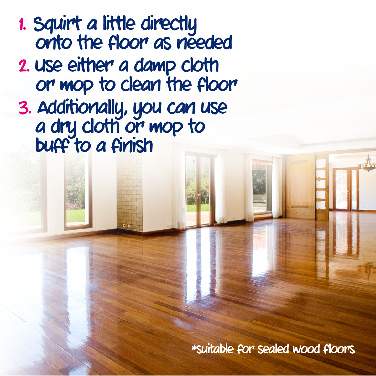 Ecozone Almond Wood Floor Cleaner Instructions