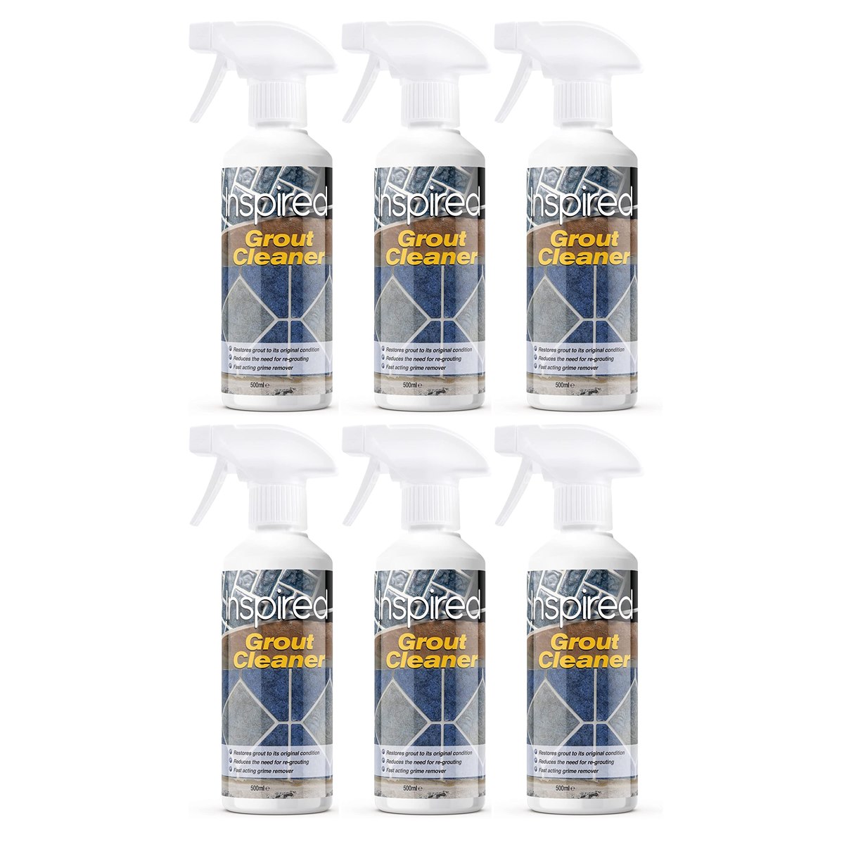 Case of 6 x Inspired Grout Cleaner Spray 500ml