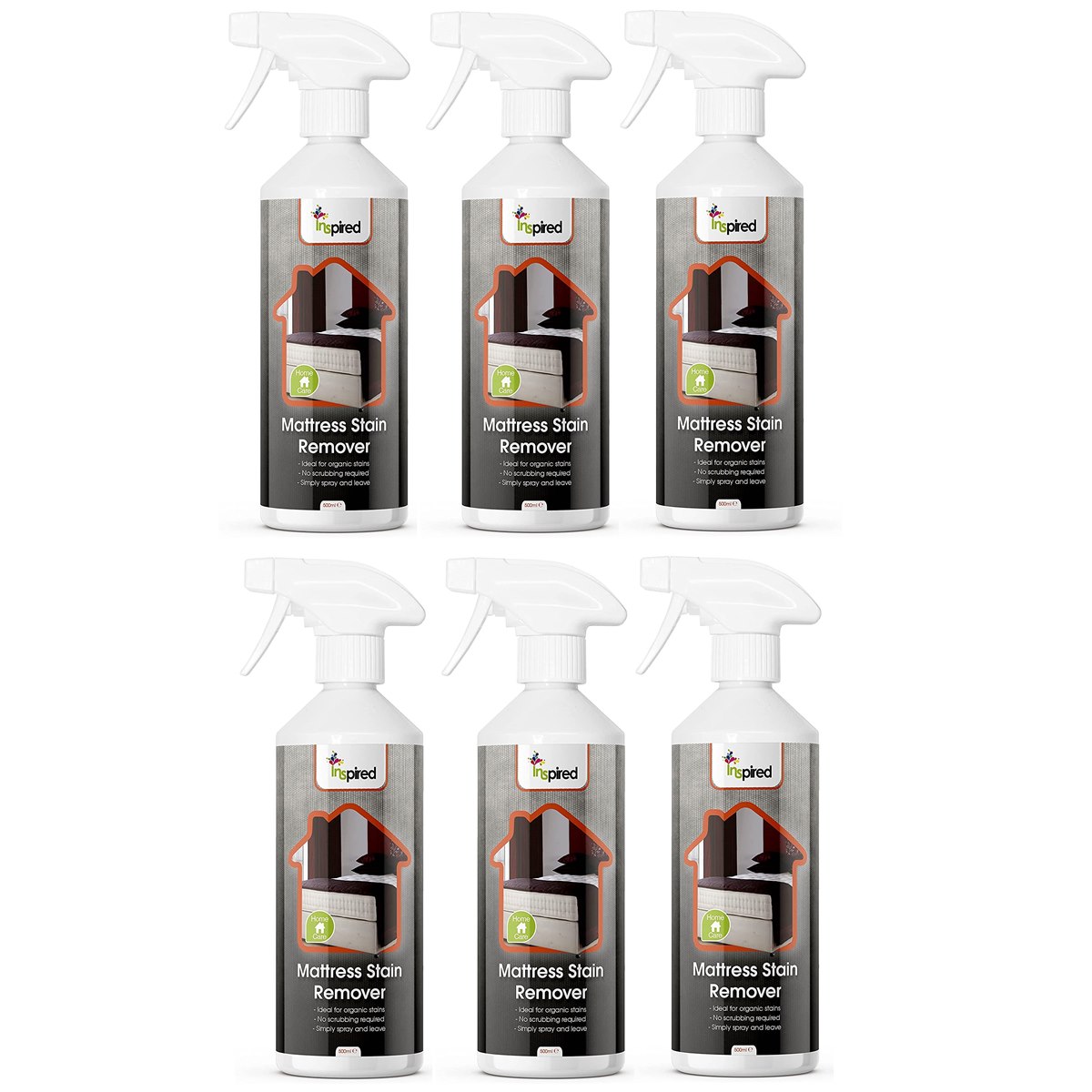 Case of 6 x Inspired Mattress Stain Remover Spray 500ml