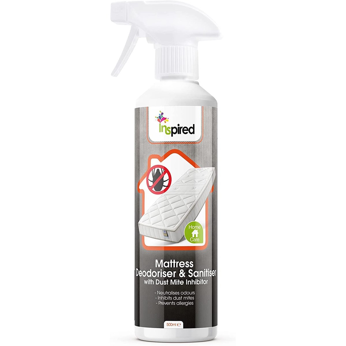 Inspired Mattress Deodoriser and Cleaner Spray 500ml with Dust Mite Inhibitor