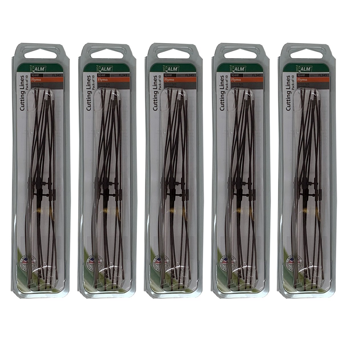 Case of 5 x ALM FL243 Cutting Lines For Flymo Minitrim Model Trimmers Pack of 10