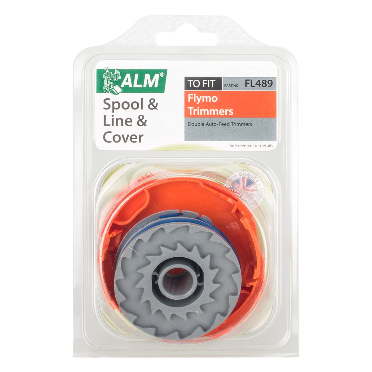 ALM FL489 Spool and Line and Cover for Flymo Strimmers