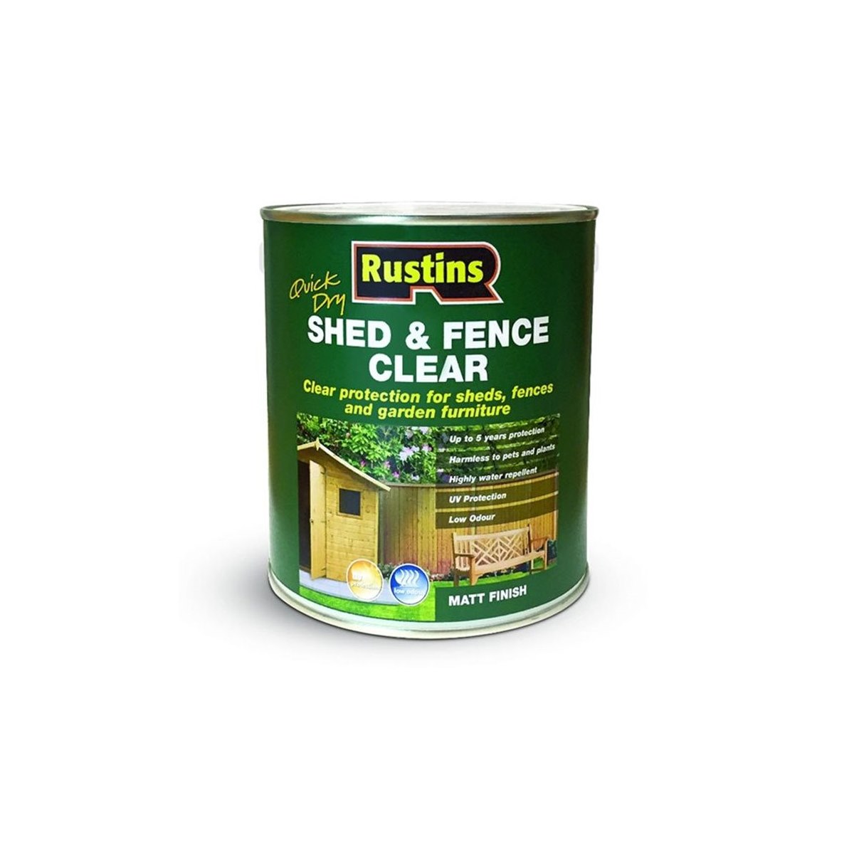 Rustins Quick Dry Shed and Fence Protector Clear 1 Litre