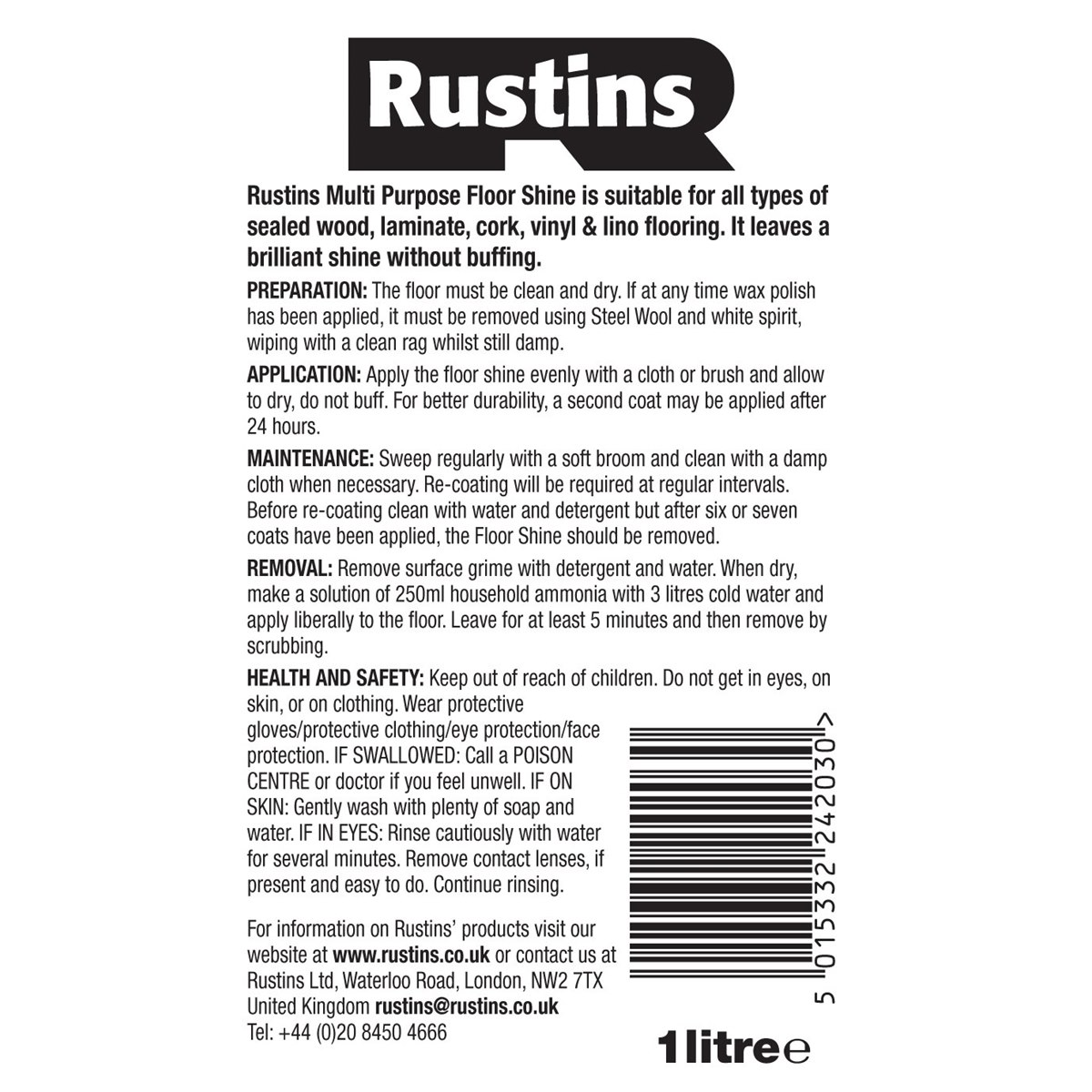 Rustins Multi-Purpose Floor Polish
