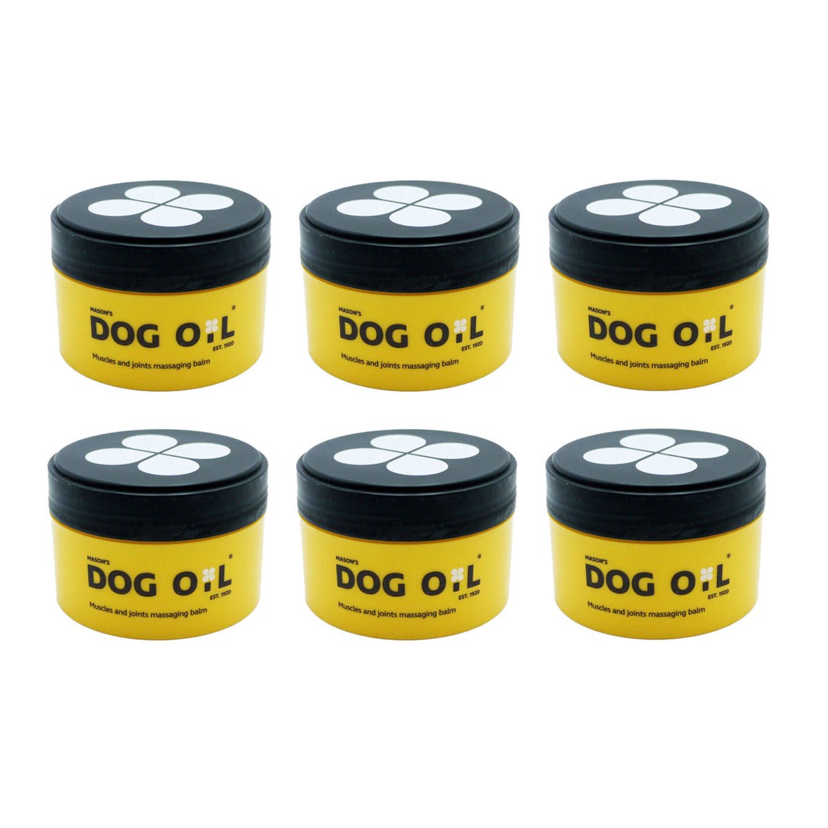 Case of 6 x Masons Products Dog Oil 100g