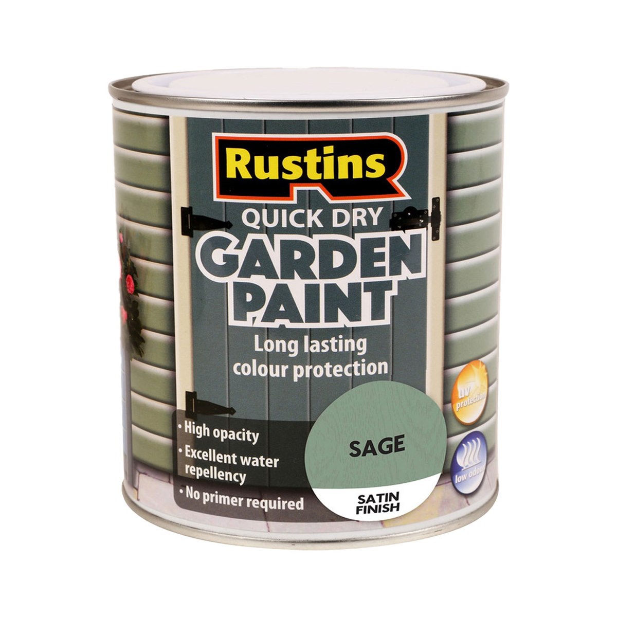 Rustins Quick Dry Garden Paint Satin Finish Sage