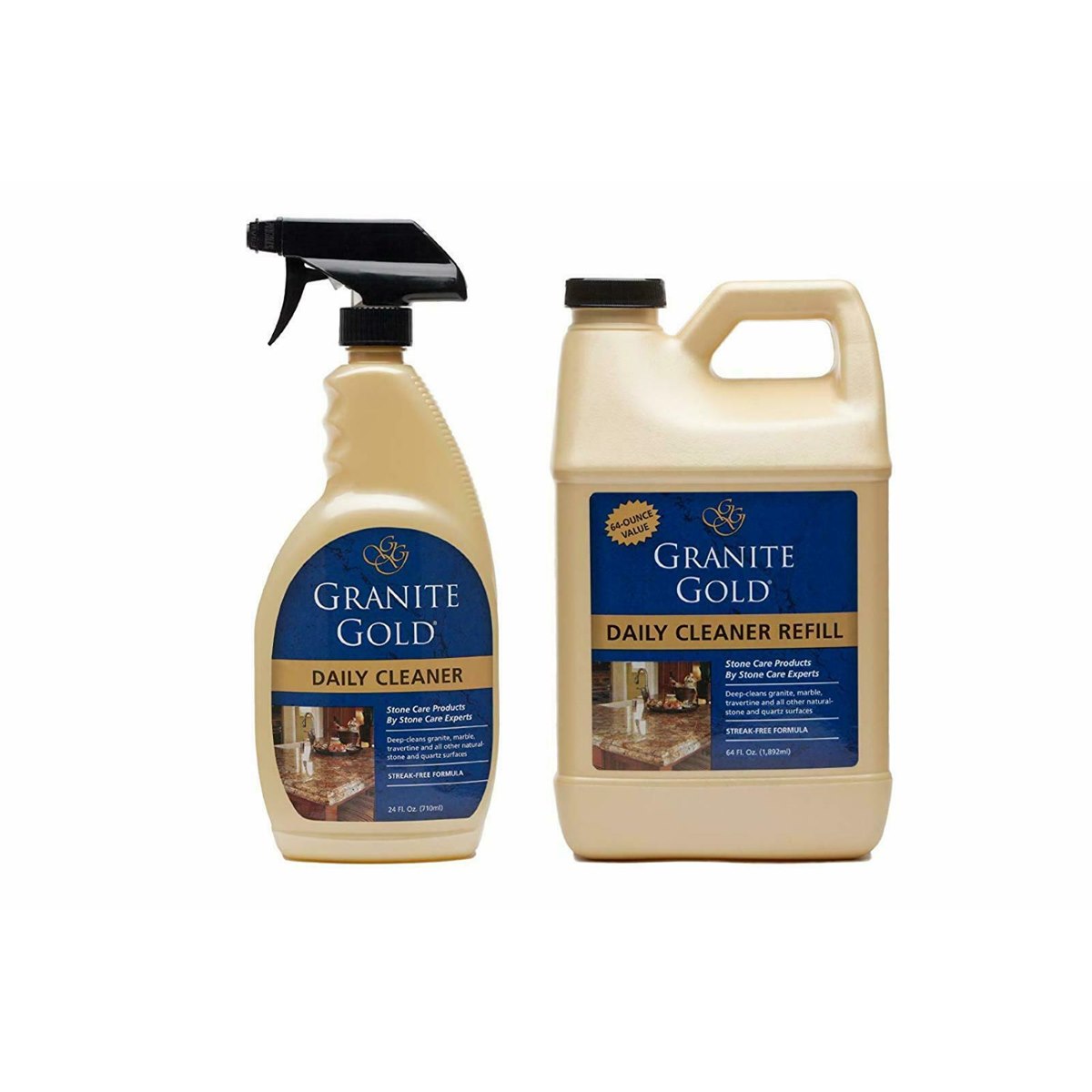 Granite Gold Daily Cleaner Spray 710ml and Refill 1.892L