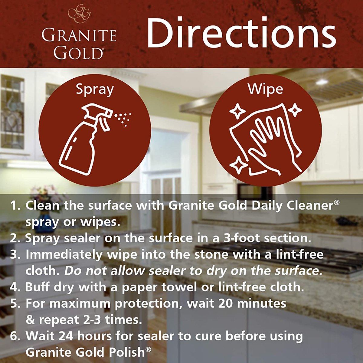 How to Use Granite Gold Sealer Spray