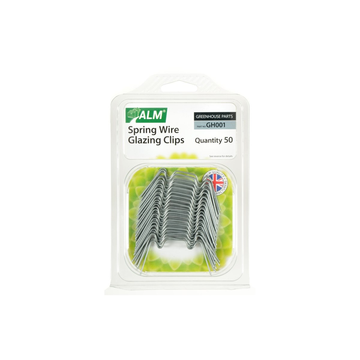 ALM GH001 Spring Wire Glazing Clips 50 Pack