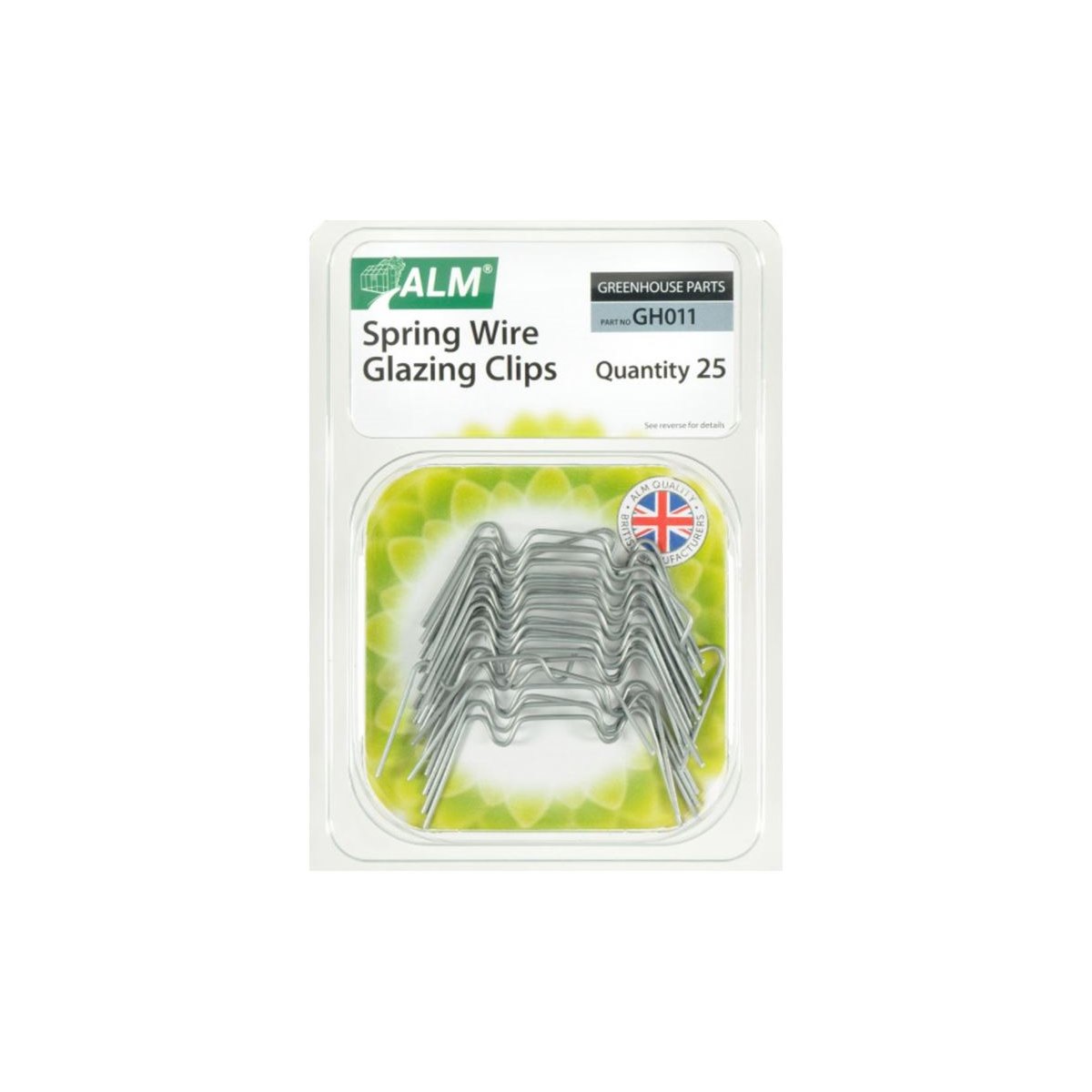 GH011 ALM Spring Wire Glazing Clips Pack of 25