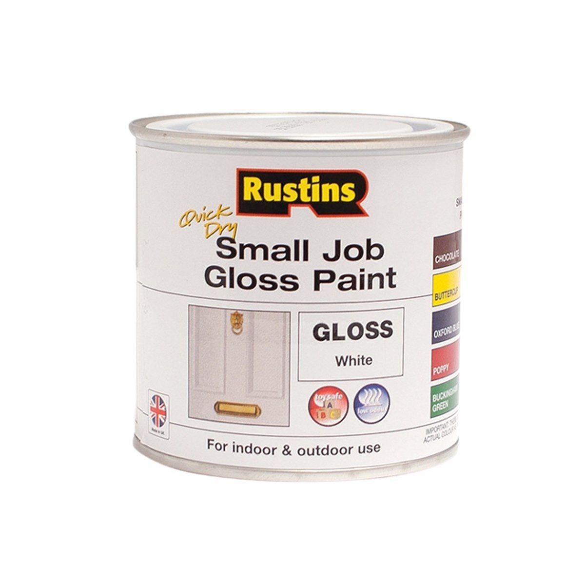 Rustins Quick Dry Small Job Gloss White 250ml