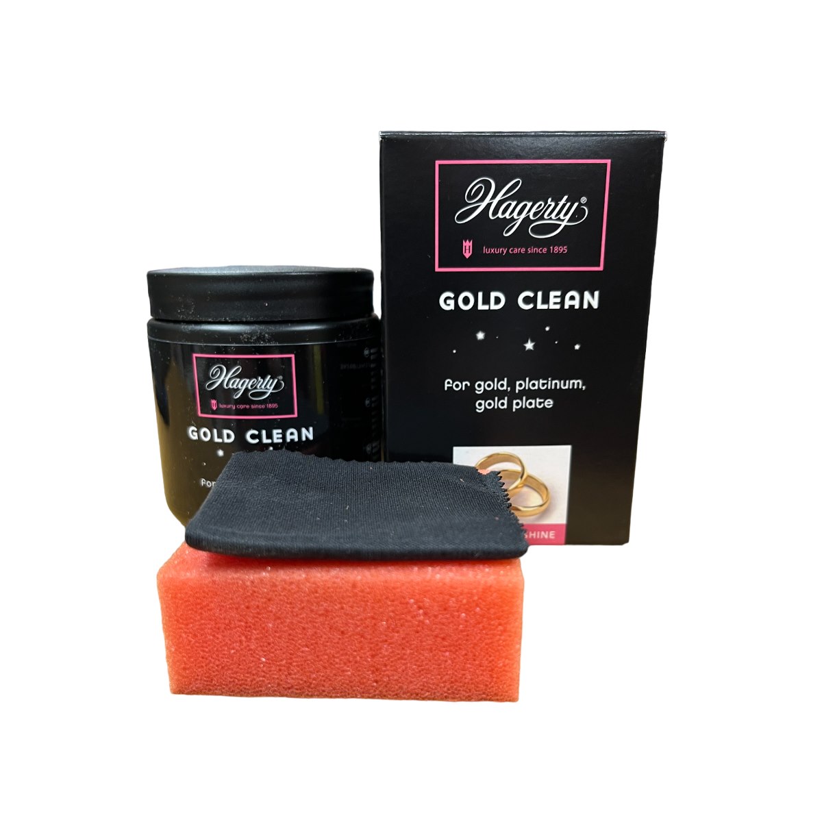 Hagerty Gold and Platinum Clean Dip Kit 170ml with Sponge and Cloth
