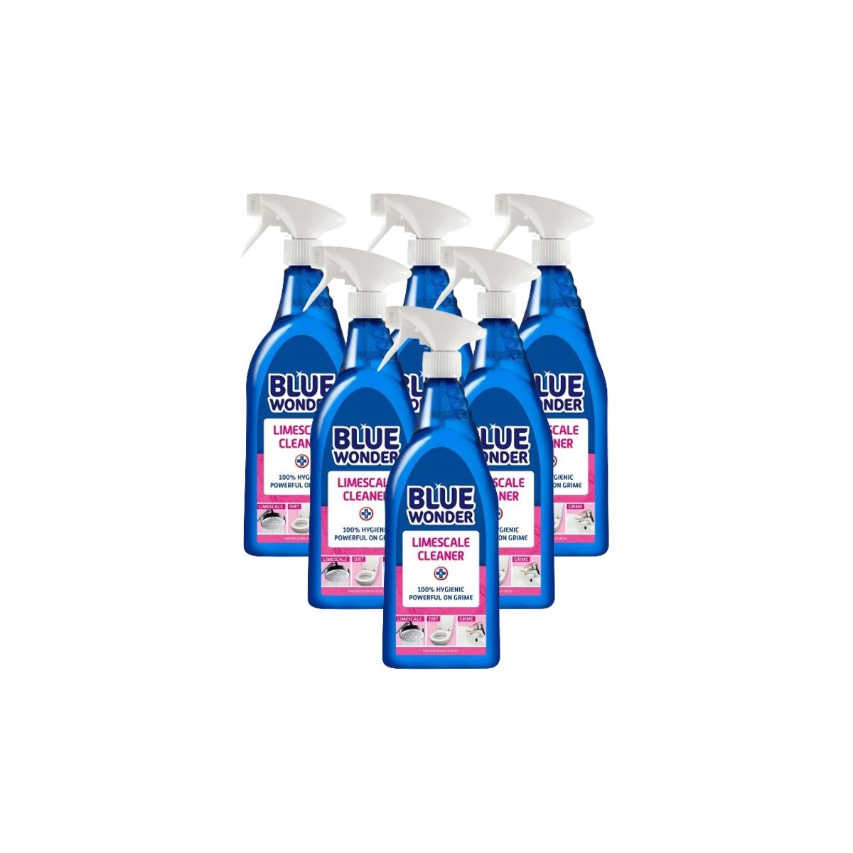 Case of 6 x Blue Wonder Limescale Cleaner 750ml