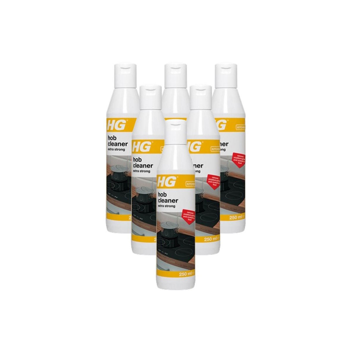 Case of 6 x HG Hob Cleaner Extra Strong 250ml