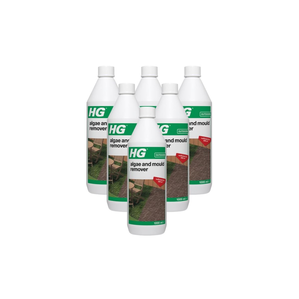 Case of 6 x HG Algae and Mould Remover 1 Litre