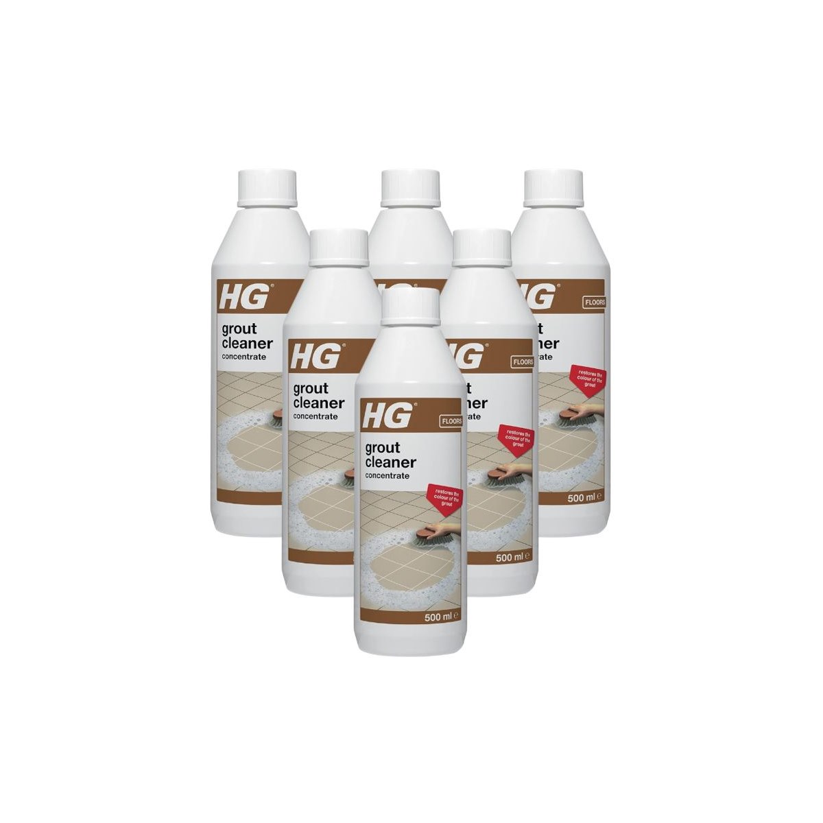 Case of 6 x HG Grout Cleaner Concentrate 500ml