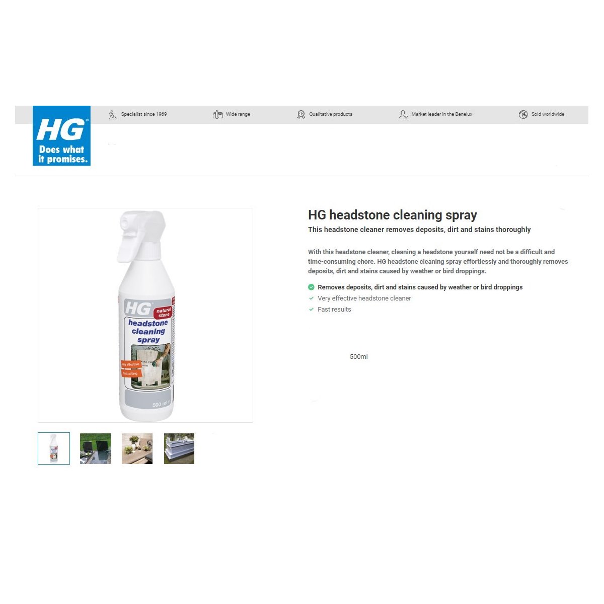 Where to buy Headstone Cleaner Spray