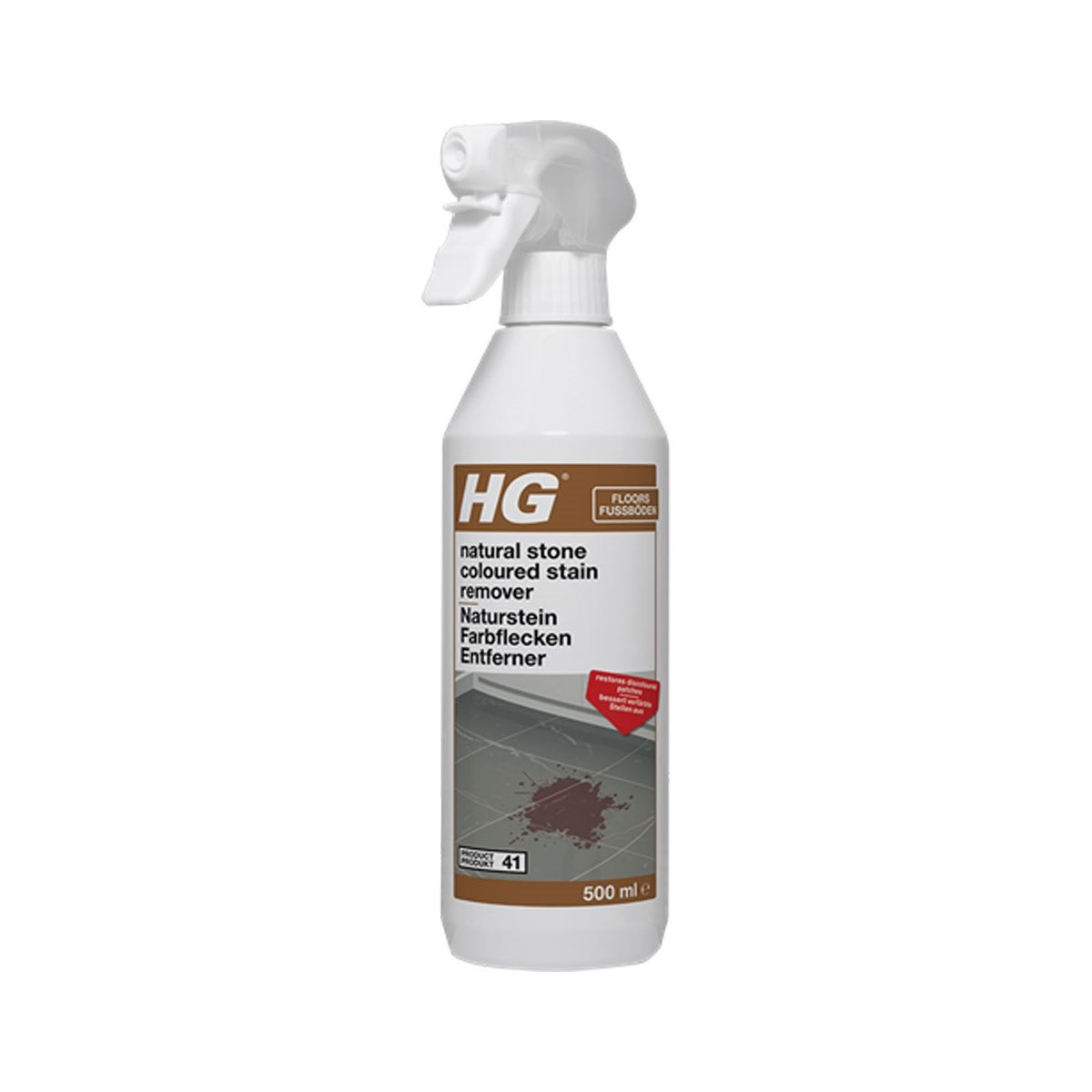 HG Natural Stone Coloured Stain Remover 500ml