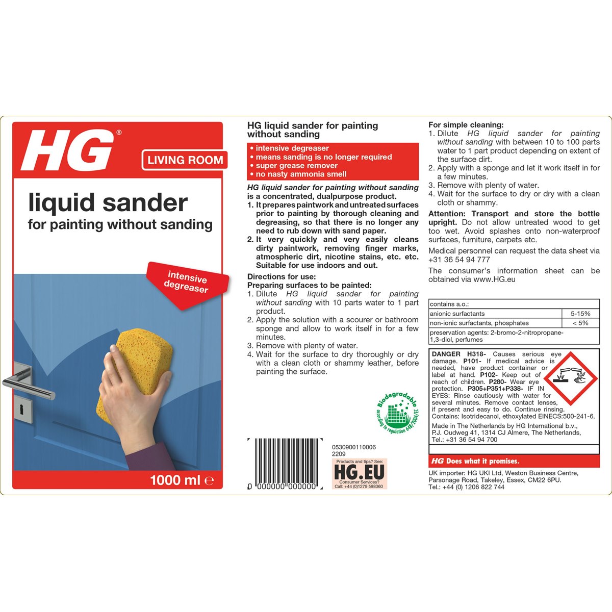 HG Liquid Sander Usage Instructions