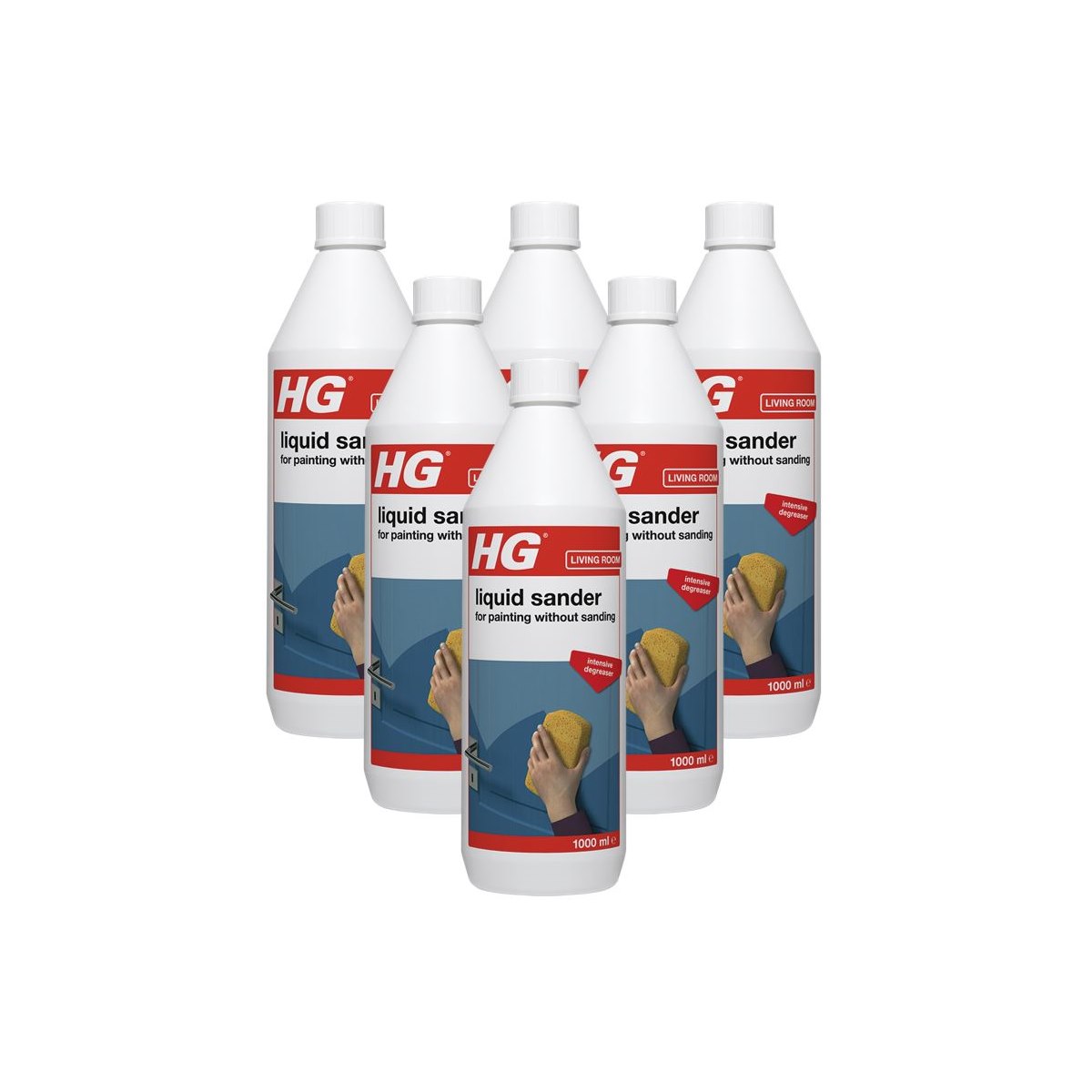 Case of 6 x HG Liquid Sander For Painting Without Sanding 1 Litre