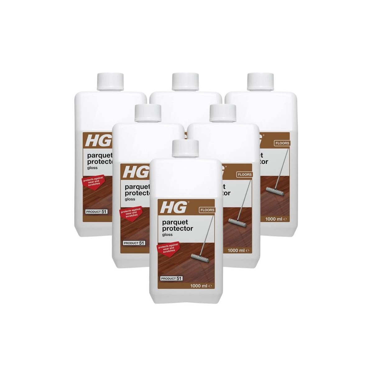 Case 6x Hg Parquet Protector Gloss 1 Litre Product 51