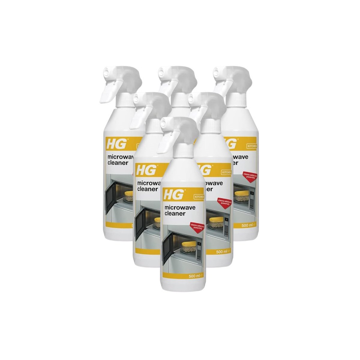 Case Of 6 x HG Microwave Cleaner 500ml