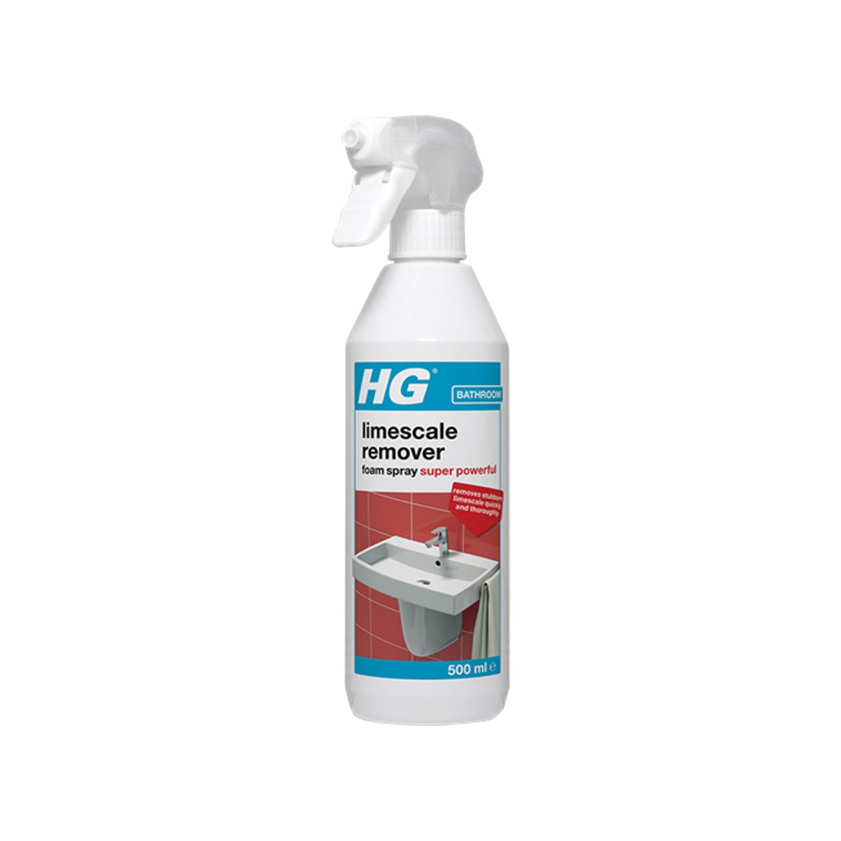 HG Limescale Remover Foam Spray Super Powerful 500ml