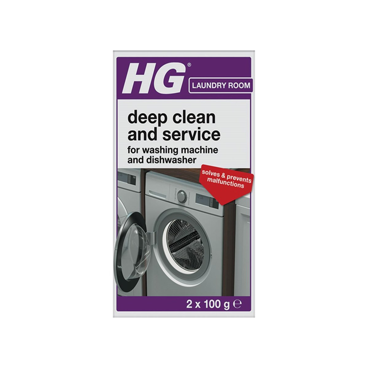 HG Deep Clean and Service for washing machine and dishwasher