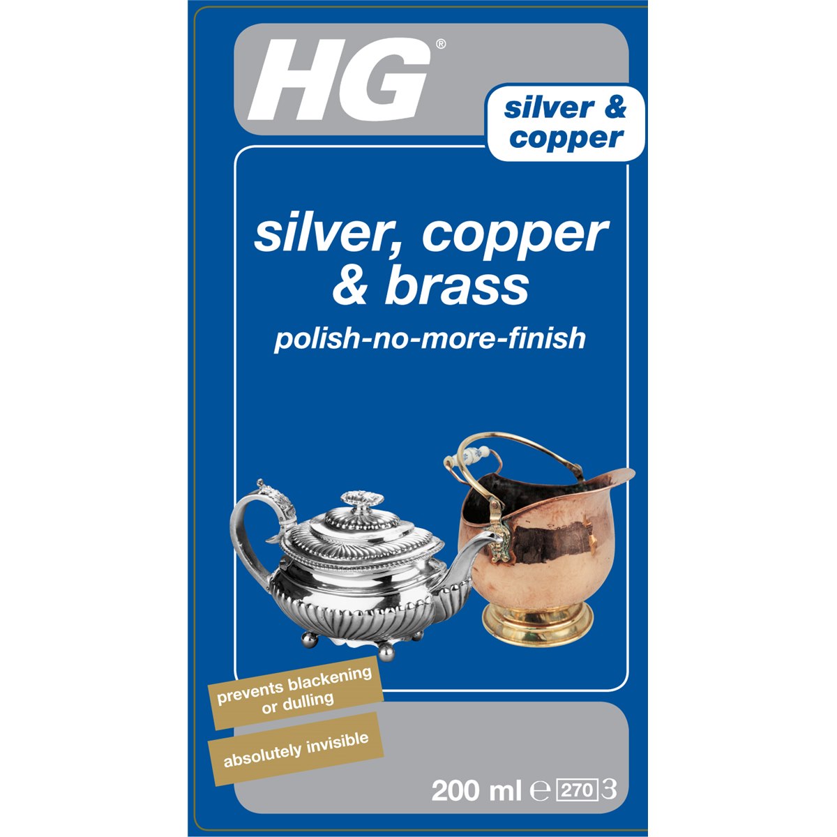 HG Silver, Copper and Brass Polish no More Finish