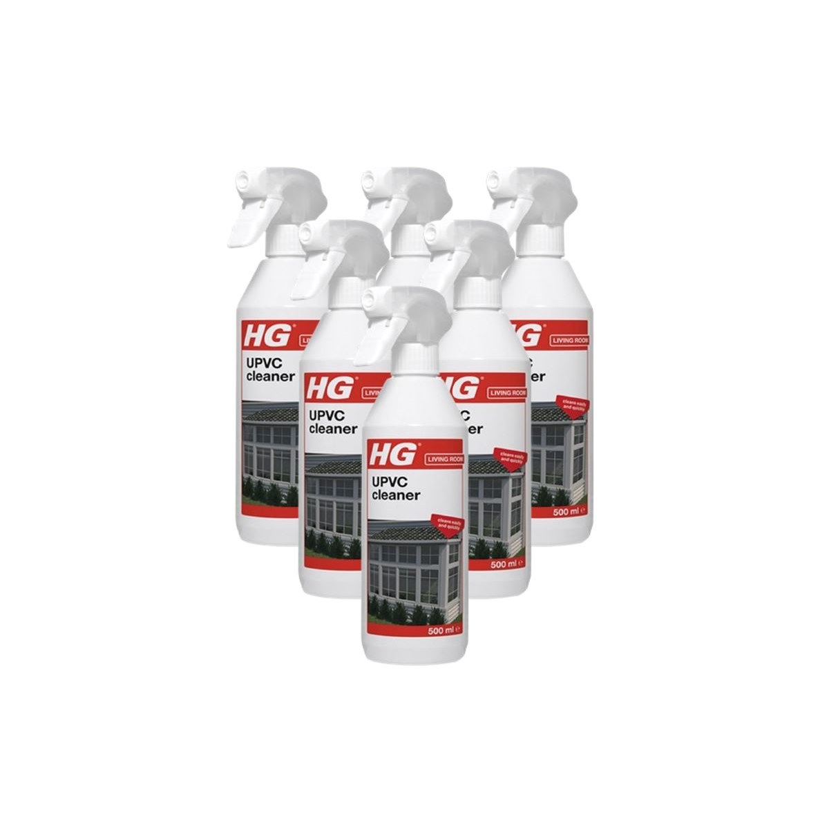 Case of 6 x HG UPVC Cleaner Spray 500ml