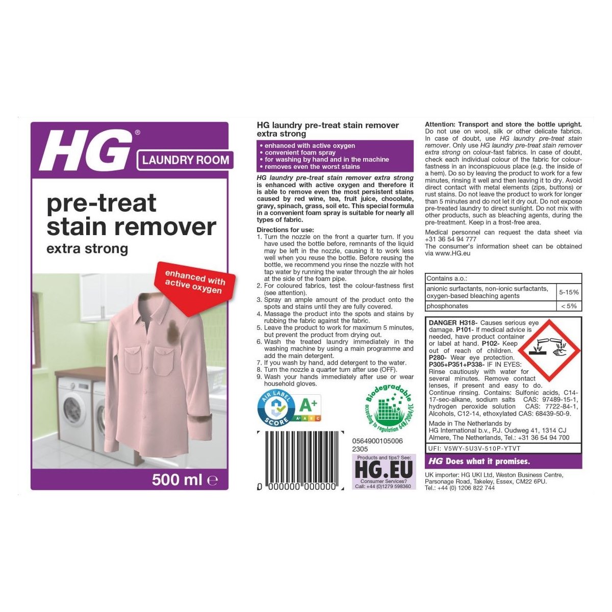 How to use HG Pre Treat Stain Remover Spray Extra Strong