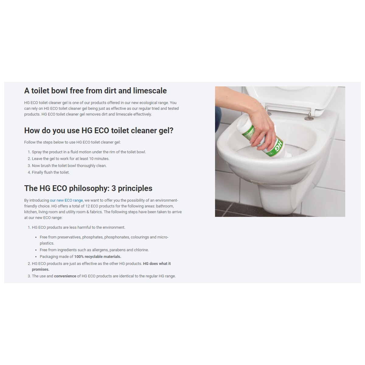 How to Use HG Eco Toilet Cleaner Gel