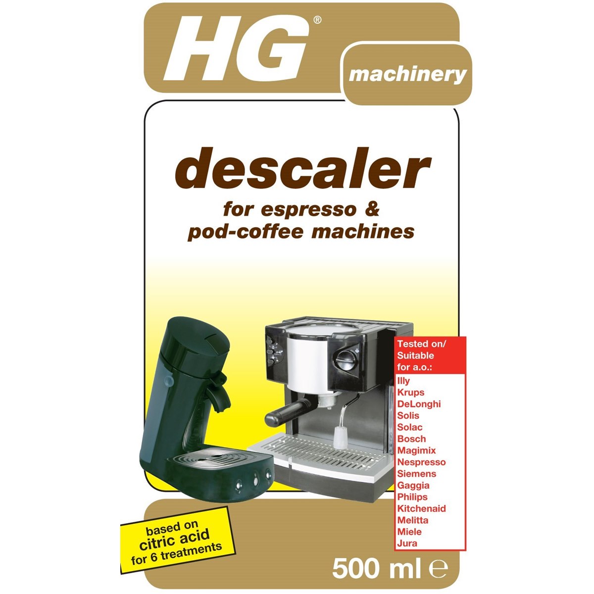 HG Descaler for Espresso Machines