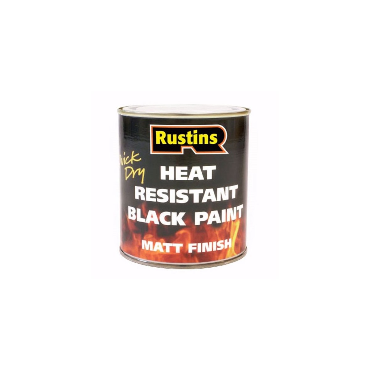 Rustins Quick Dry Heat Resistant Black Paint 500ml