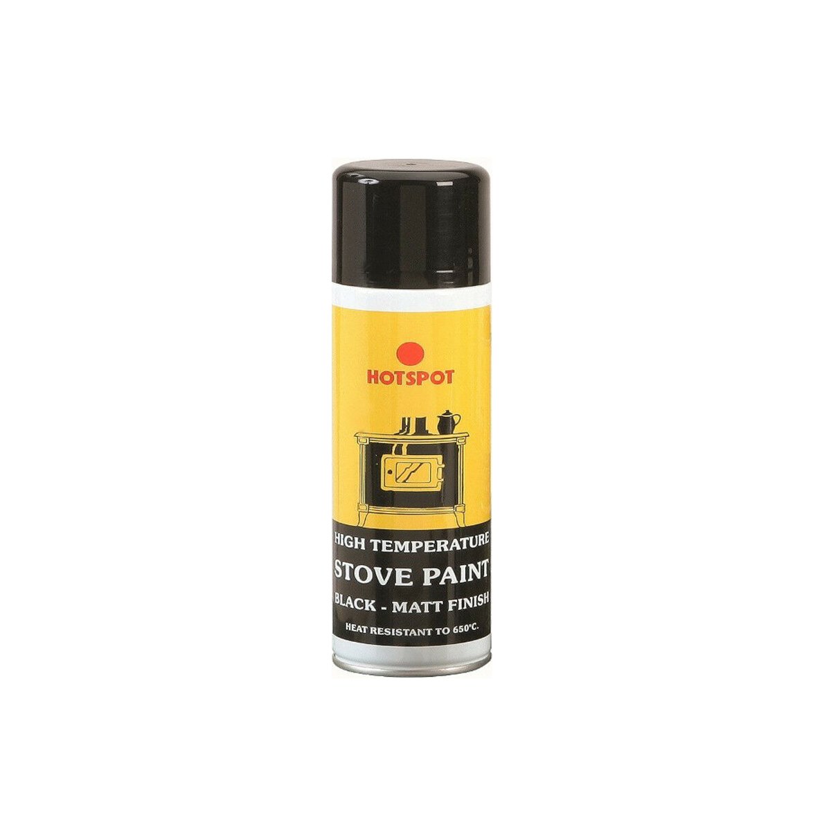 Hotspot Stove Paint Spray Matt Black Spray 150ml