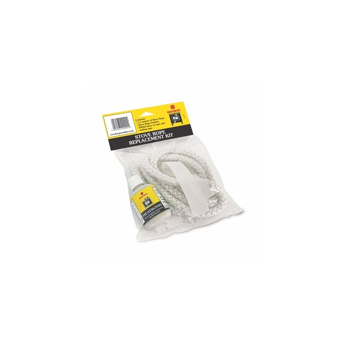 Hotspot 9mm Stove Rope Replacement Kit with Rope Glue